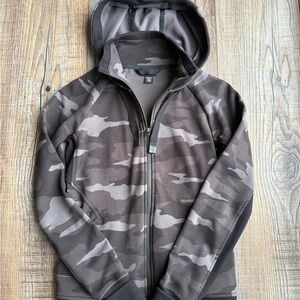 Athleta Gray Camouflage Hoodie